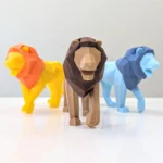 Mıknatıslı 3D Aslan Puzzle 3D Aslan Yapboz