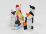 Mıknatıslı 3D Oturan Kedi Puzzle / 3D Oturan Kedi Yapboz - Görsel 2