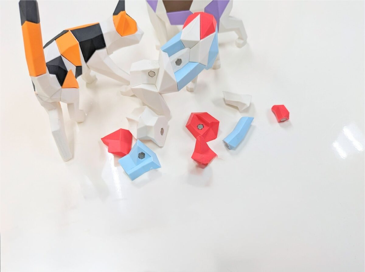 Mıknatıslı 3D Kedi Puzzle / 3D Kedi Yapboz - Görsel 4