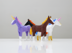 Mıknatıslı 3D At ve Unicorn Puzzle 3D At ve Unicorn Yapboz - Görsel 2