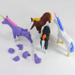 Mıknatıslı 3D At ve Unicorn Puzzle 3D At ve Unicorn Yapboz