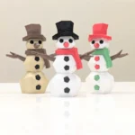 Mıknatıslı 3D Kardan Adam Puzzle / 3D Kardan Adam Yapboz