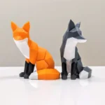 Mıknatıslı 3D Tilki Puzzle / 3D Tilki Yapboz