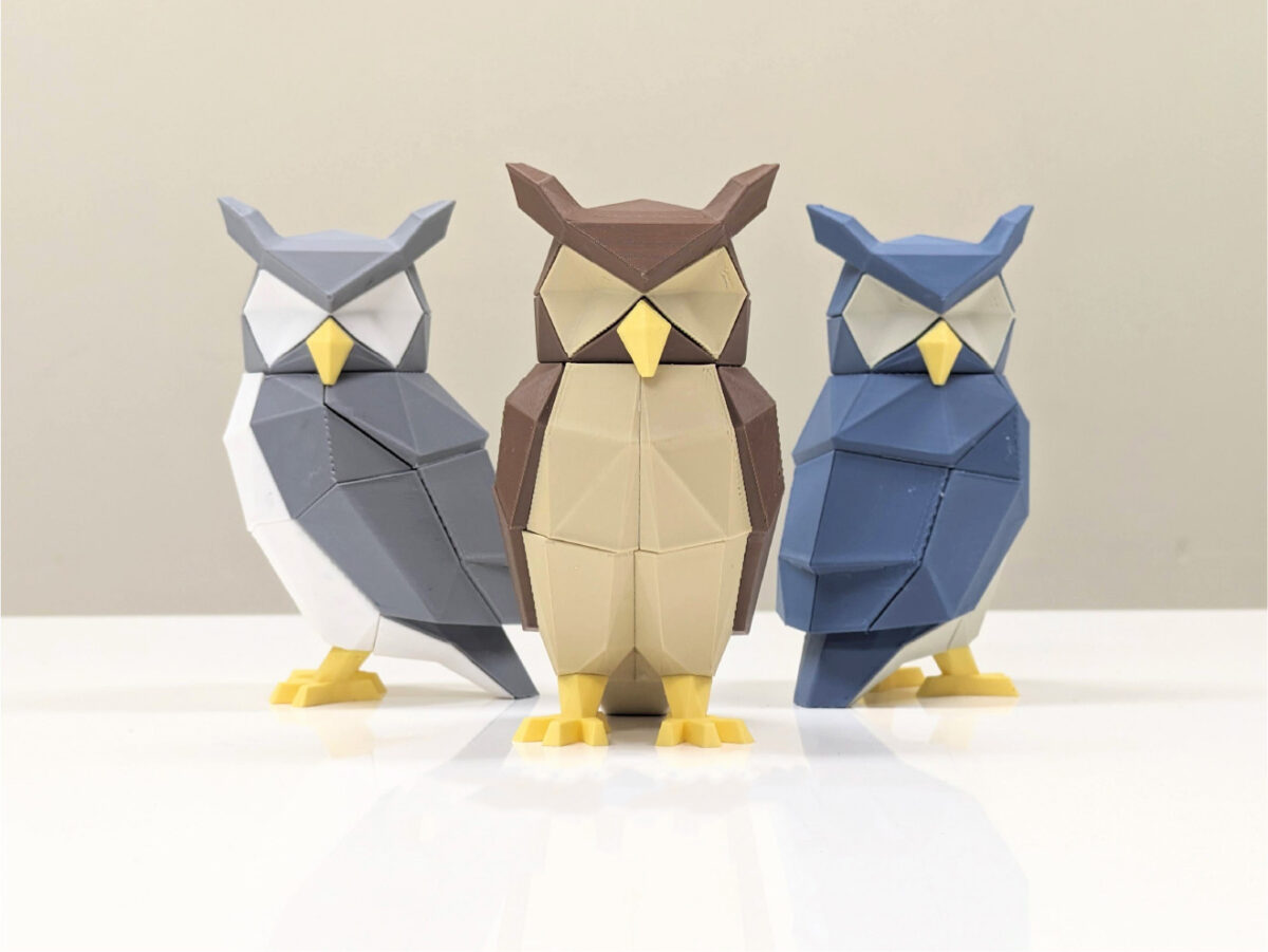 Mıknatıslı 3D Baykuş Puzzle / 3D Baykuş Yapboz - Görsel 1