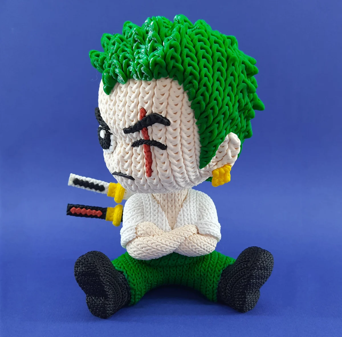 Örgü Görünümlü Zoro Figürü - Görsel 3