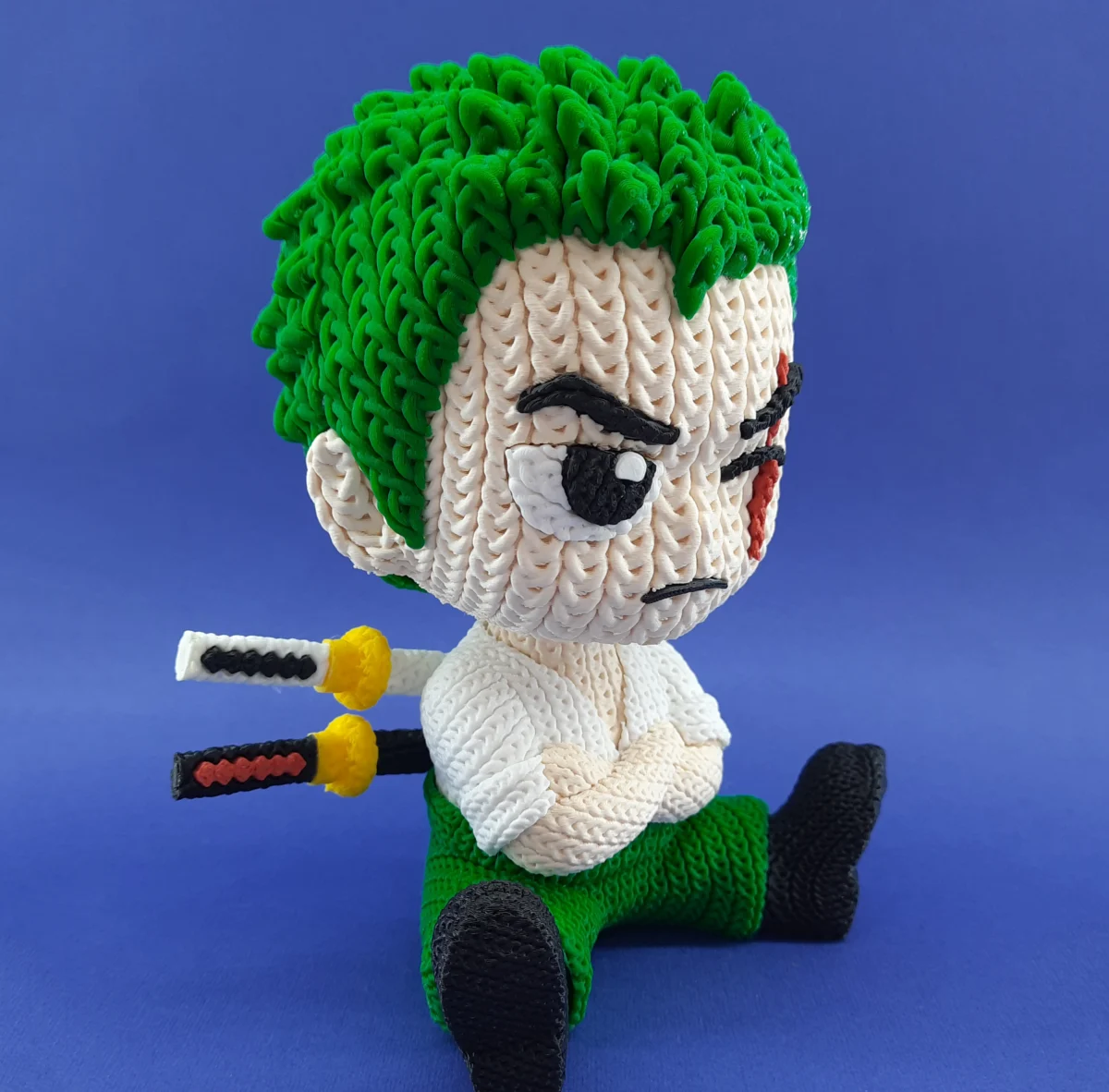 Örgü Görünümlü Zoro Figürü - Görsel 4