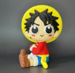 Örgü Görünümlü Luffy Figürü - Görsel 4