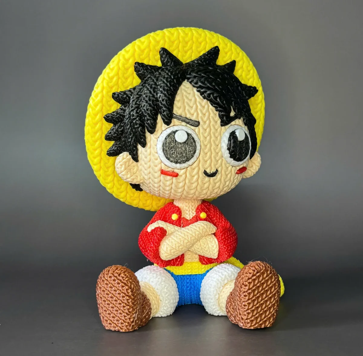 Örgü Görünümlü Luffy Figürü - Görsel 3