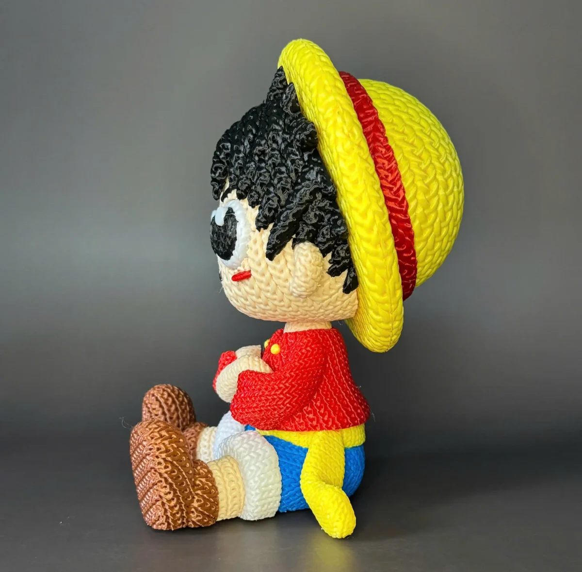 Örgü Görünümlü Luffy Figürü - Görsel 5