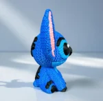 Örgü Görünümlü Stitch Figürü Oturan - Görsel 4