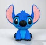 Örgü Görünümlü Stitch Figürü Oturan