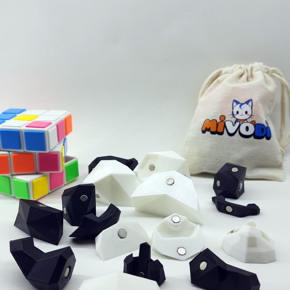 Mıknatıslı 3D Panda Puzzle 3D Panda Yapboz - Görsel 2