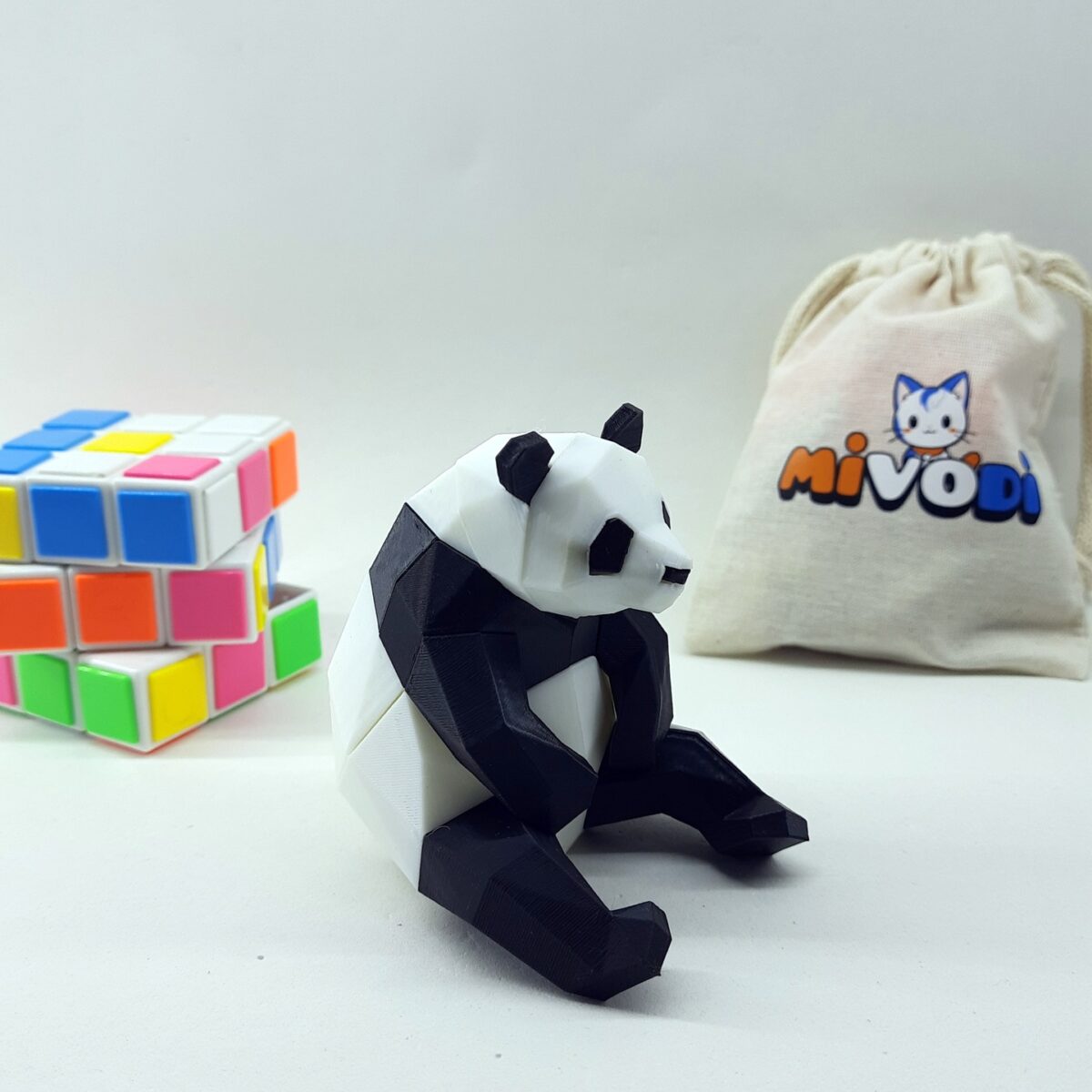 Mıknatıslı 3D Panda Puzzle 3D Panda Yapboz - Görsel 3