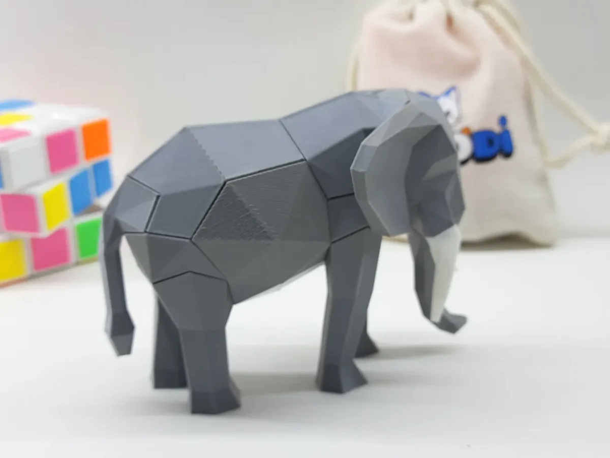 Mıknatıslı 3D Fil Puzzle / 3D Fil Yapboz - Görsel 4