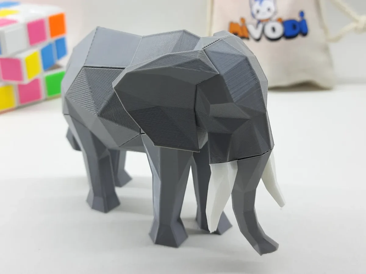 Mıknatıslı 3D Fil Puzzle / 3D Fil Yapboz - Görsel 1