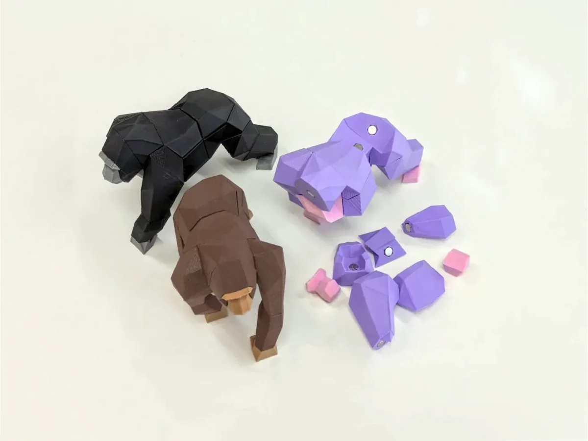 Mıknatıslı 3D Goril Puzzle / 3D Goril Yapboz - Görsel 2