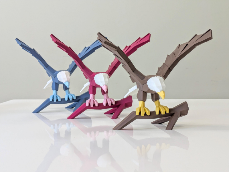 Kartal Puzzle (1) Mıknatıslı 3D Kartal Puzzle / 3D Kartal Yapboz - Görsel 1