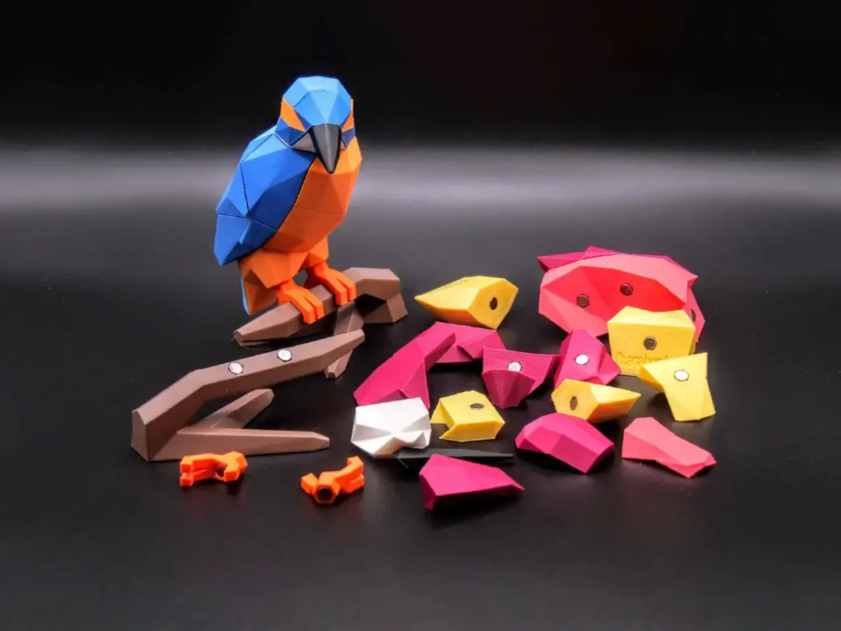 Mıknatıslı 3D Arı Kuşu Puzzle / 3D Arı Kuşu Yapboz - Görsel 3