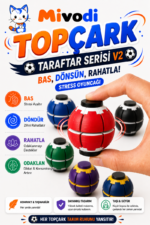 Mivodi Topçark V2 — Bas, Dönsün, Rahatla! Stress Oyuncağı